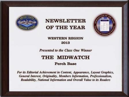 USSVI National Award 2013 Newsletter of the Year