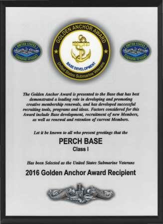 Convention 2016 Golden Anchor Award