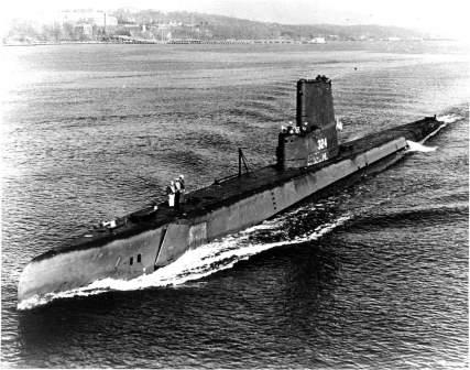 Dewey Reed's qual boat, USS Blenny (SS-324)