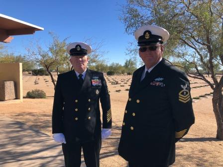 Kenneth Meeks interment at National Cemetery of AZ