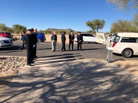 Kenneth Meeks interment at National Cemetery of AZ