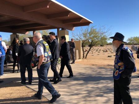 Kenneth Meeks interment at National Cemetery of AZ