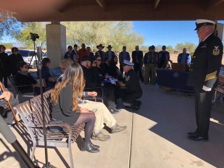 Kenneth Meeks interment at National Cemetery of AZ