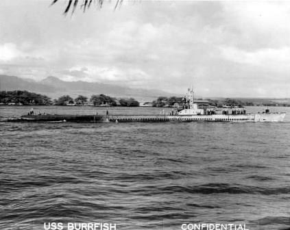 Emil Joseph Schoonejans' third submarine, USS Burrfish (SS‑312).