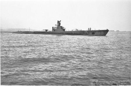 Emil Joseph Schoonejans' first submarine, USS Salmon (SS‑182).