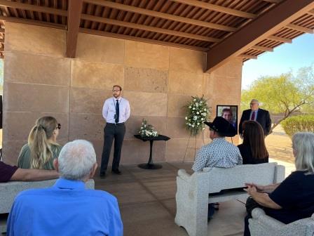 The Memorial Service was opened by Roberto on behalf of the National Cemetery of Arizona.