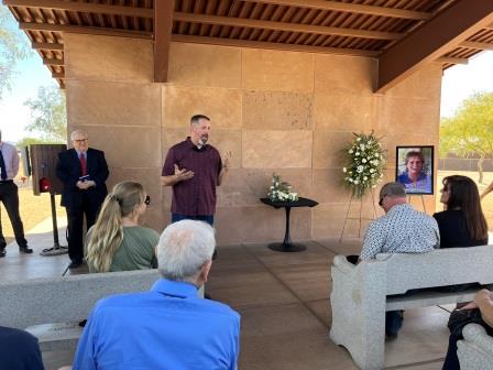 The Memorial Service was officiated by Chaplain Andy.
