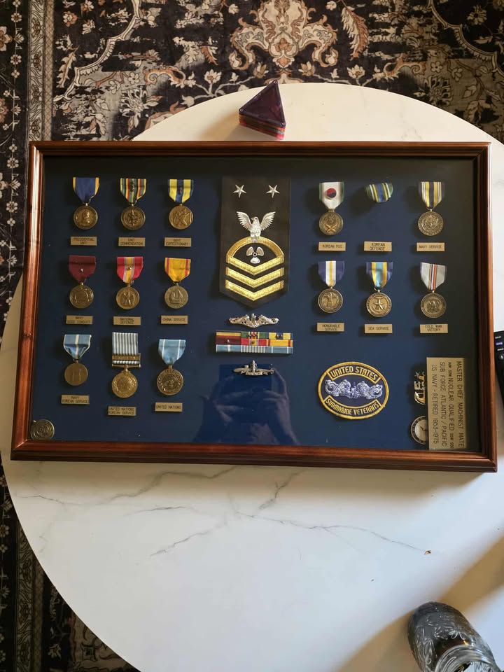 Robie Robinson's shadow box.