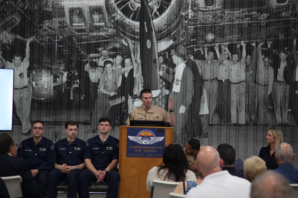 USS Arizona crew visits Commemorative Air Force Museum