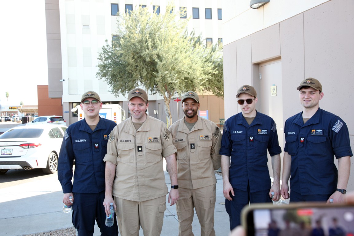 USS Arizona crew visits Commemorative Air Force Museum