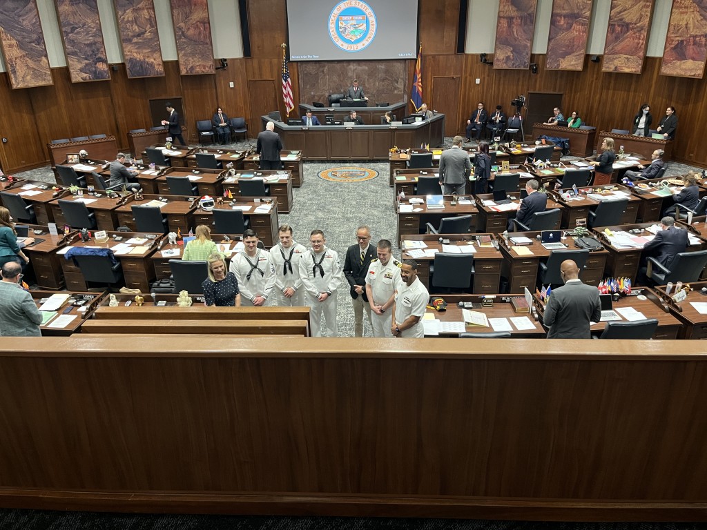 USS Arizona crew visits AZ House of Representatives