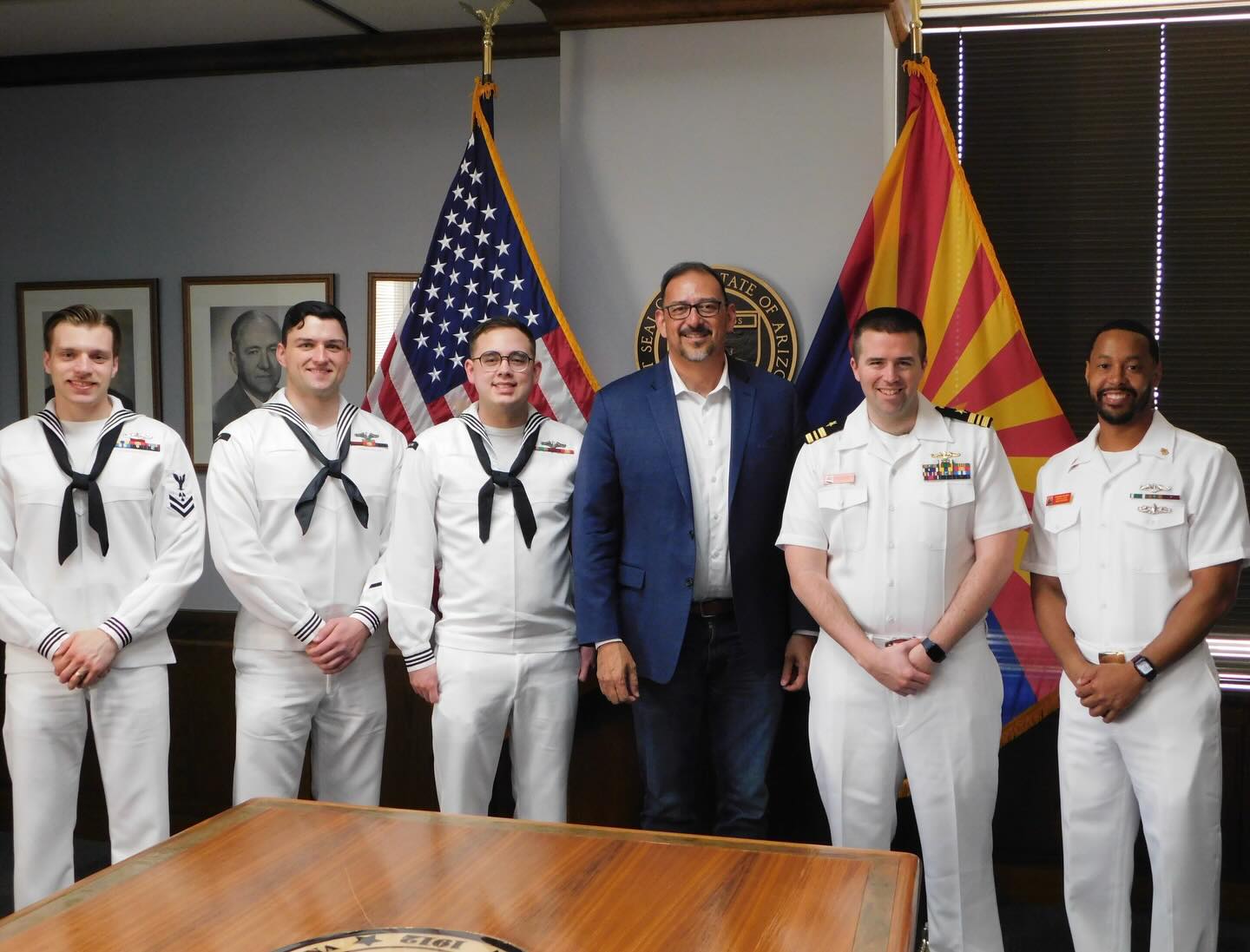 USS Arizona crew visits AZ House of Representatives