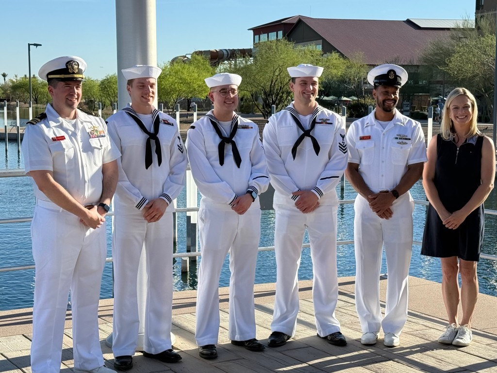 USS Arizona crew visits Salt River Fields at Talking Stick