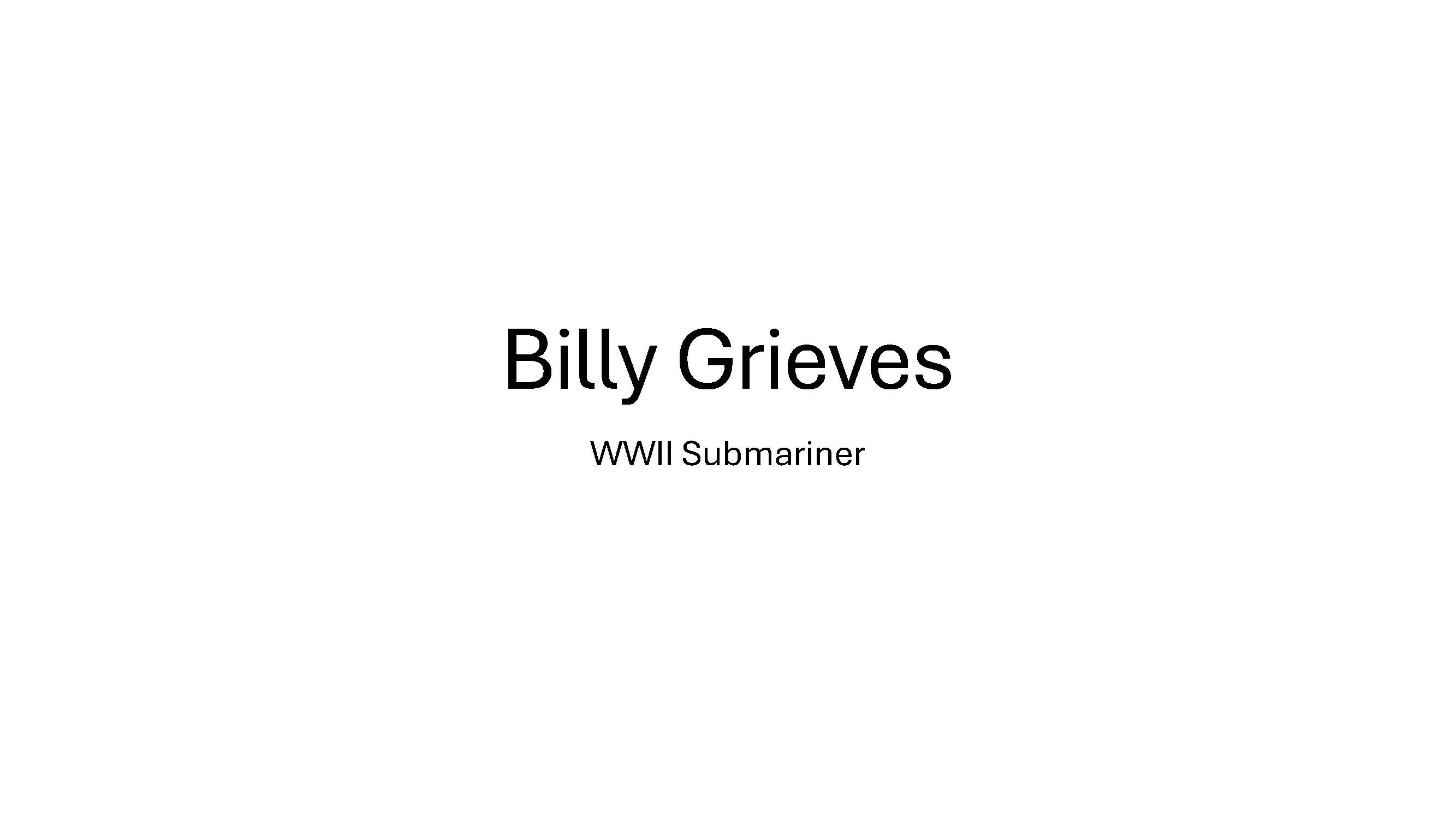 June 2026 Billy Grieves Biography