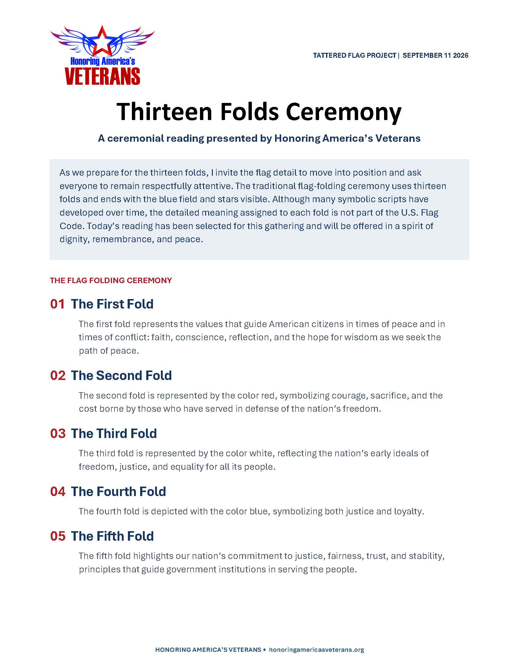The Thirteen Folds