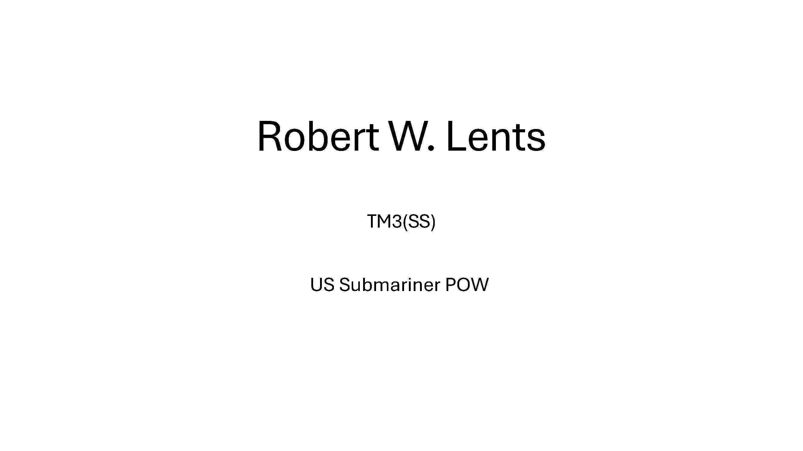 October 2026 Robert Lents Biography