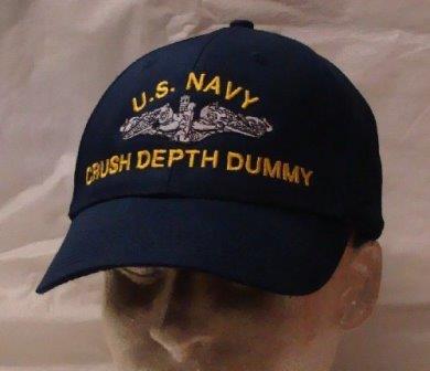 Crush Depth Dummy hat, courtesy of SubmarineGear.com.